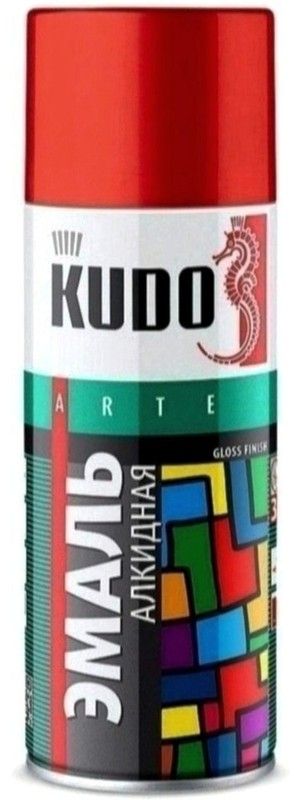 Аэрозольная алкидная краска Kudo KU-1014, 520 мл, розовая RAL 3015