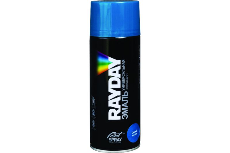 Краска аэрозоль RAYDAY акрил. голубая 520ml 