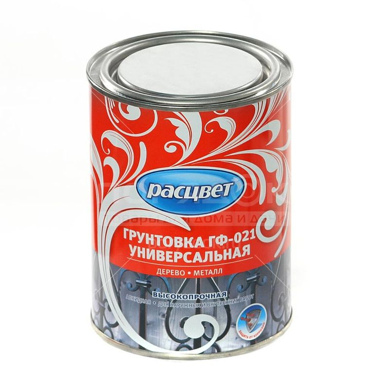Грунт РАСЦВЕТ Алкид Серый 0,9 кг д/нар и вн.