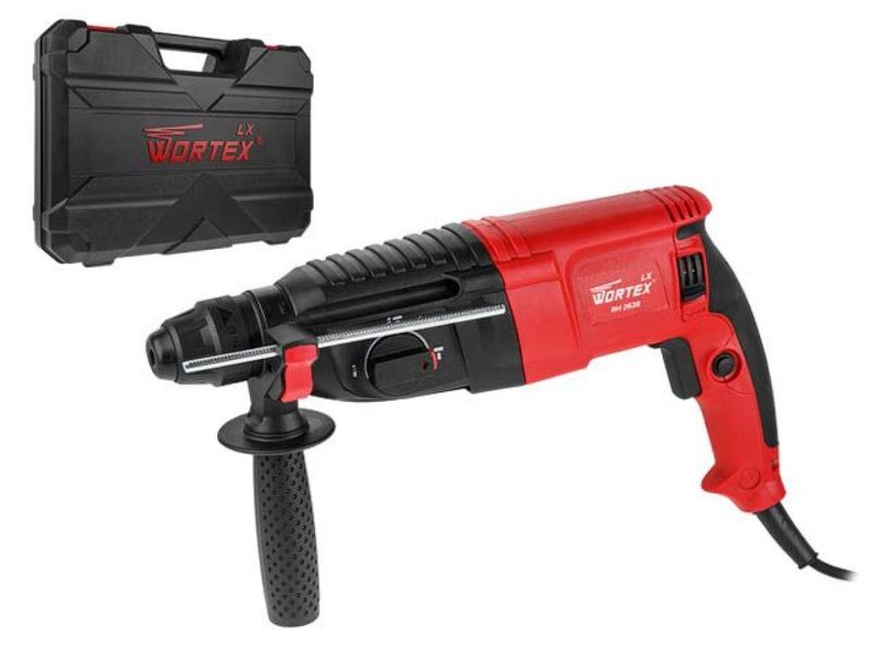 Перфоратор WORTEX LX RH 2628 в чем. 800 Вт, 2.8 Дж, 26 мм, 4 реж.