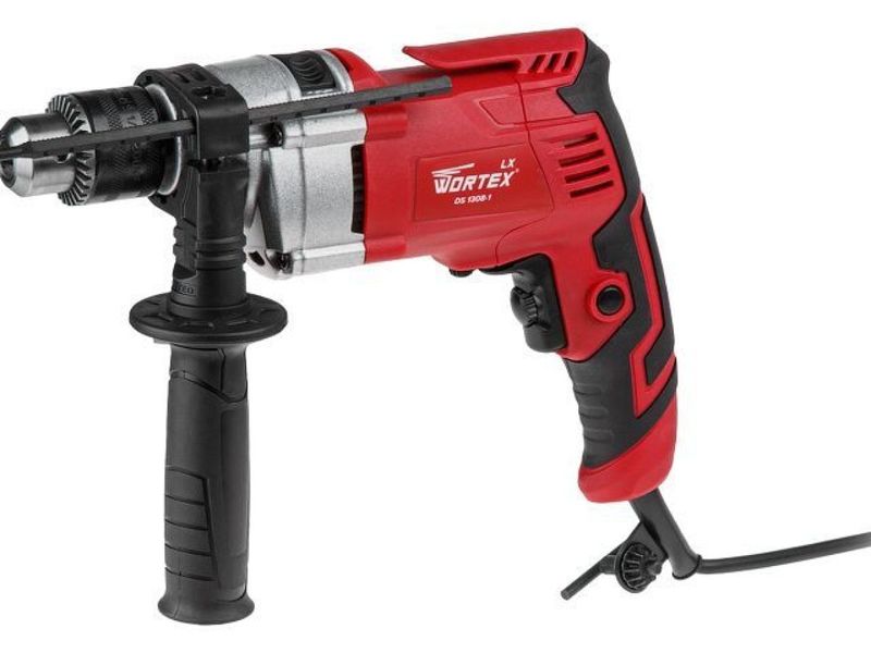 Дрель ударная Wortex LX DS 1308-1 в кор. 800 Вт, 1 скор.