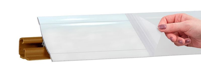 Плинтус LB23 Белый глянец 3м (загл 6082) 