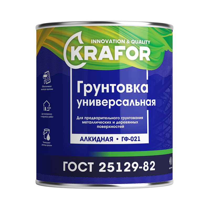 Грунтовка ГФ-021 универсальная Крафор серая 20кг