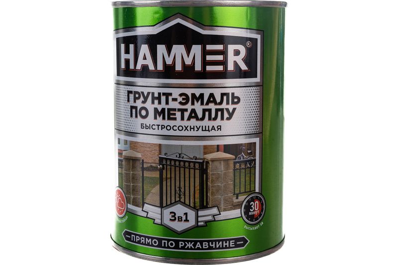 Грунт-эмаль по ржавчине PANZER красная 0,9кг 