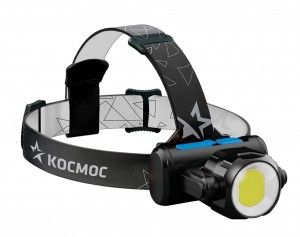 Фонарь налоб аккум Космос KOCH5WLi-On 3Вт XPE Micro USB