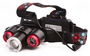 Фонарь налоб Ultraflash LED5334 черн/пласт, фокус, 4 реж, USB