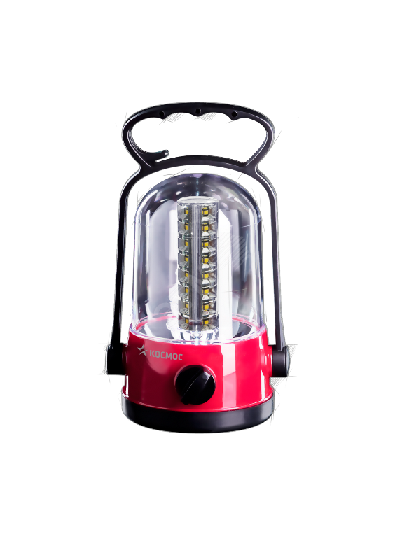 Фонарь кемп аккум, 32 SMD LED, акк 2x 4V 0,9Ah 240 Лм Космос