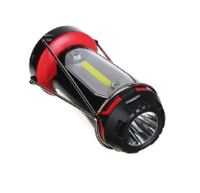 Фонарь аккум. 1 LED, 3 COB, 800мАч, USB, 6 реж пластик
