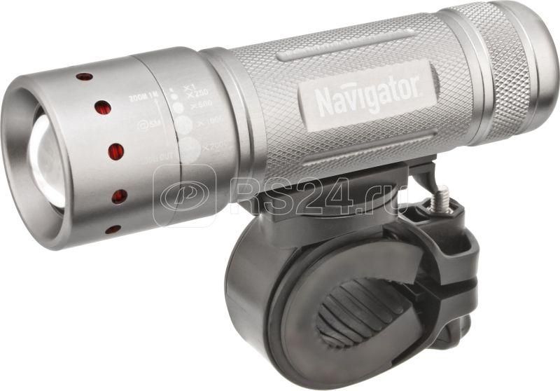 Фонарь св. NPT-B01-3AAA 1LED 5Вт велосип мет+пл Navigator