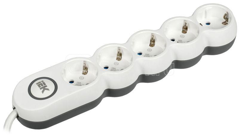 Удлинитель 5х5м с/з 16А IP20 Uno У05В 2P+PE 250В 3х1.5 IEK