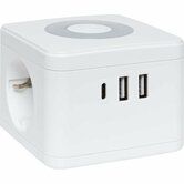 Удлинитель Куб 2 гн.2USB 2,4А+TYPE-C+ночник 1,3метра