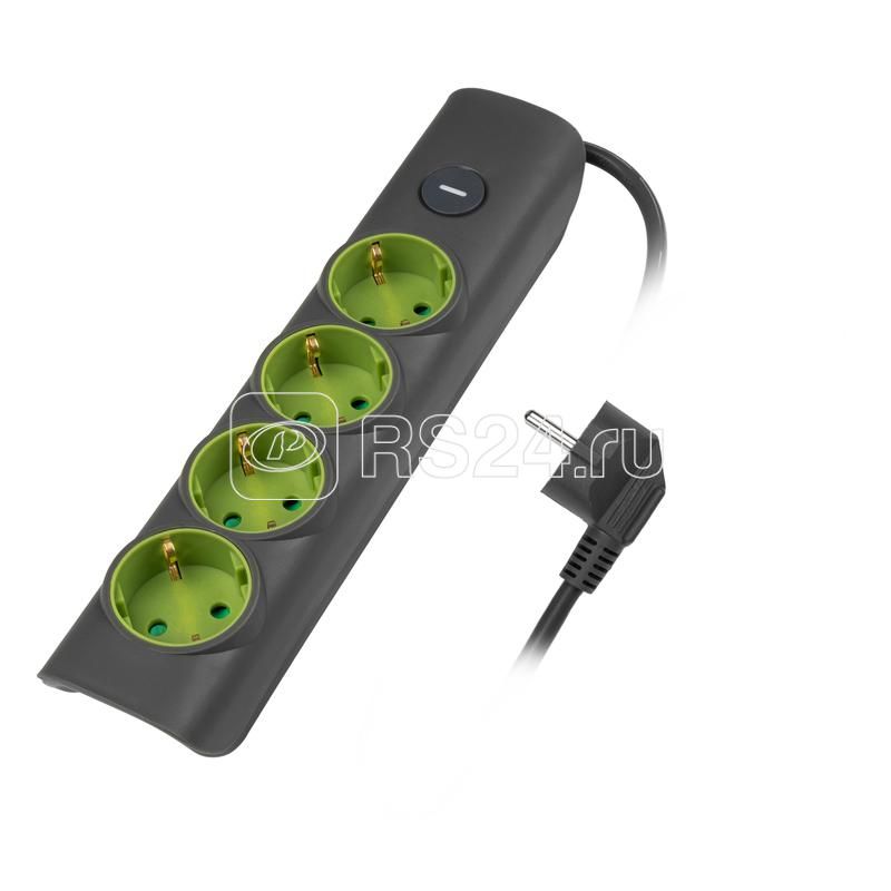 Удлинитель 4х3м с/з с выкл. сер. ET-04-300G JAZZway