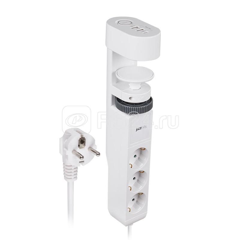 Удлинитель ETD-03U-150-wh с/з с выкл.3 x 1,5 белый JazzWay