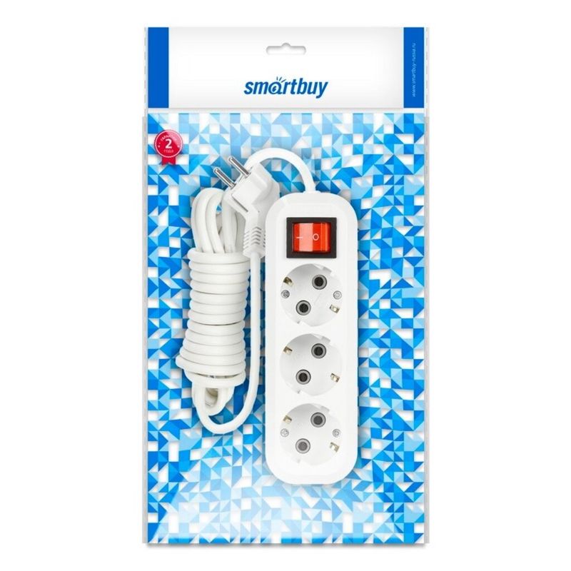 Удлинитель 3р.15м с/з с выкл. бытовой Smartbuy SBE-16-3-15-ZS
