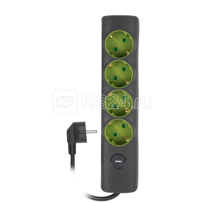 Удлинитель 4х5м с/з. с выкл. сер. ET-04-500G JAZZway