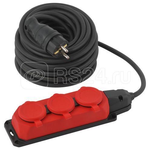 Удлинитель 3х20м с/з IP44 КГ 3х1.5 каучук UK-3e-3x1.5-20m-IP44 Эра