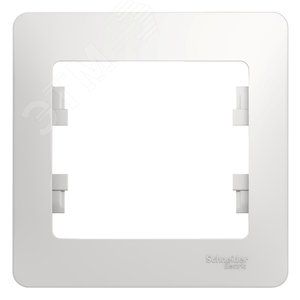 Рамка 1 пост GLOSSA  белая GSL000101