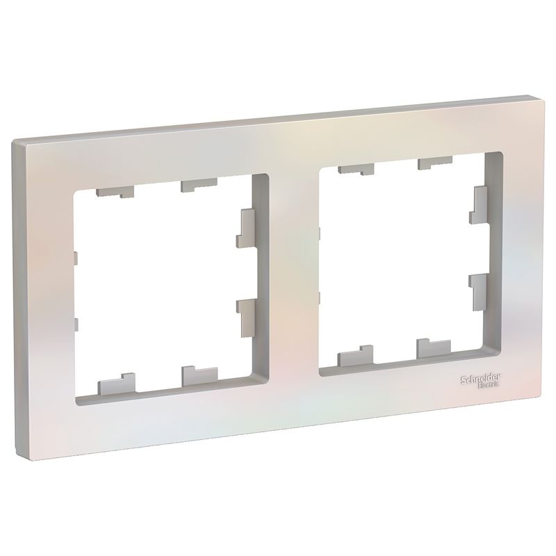Рамка 2 поста ATLASDESIGN ун. жемч 