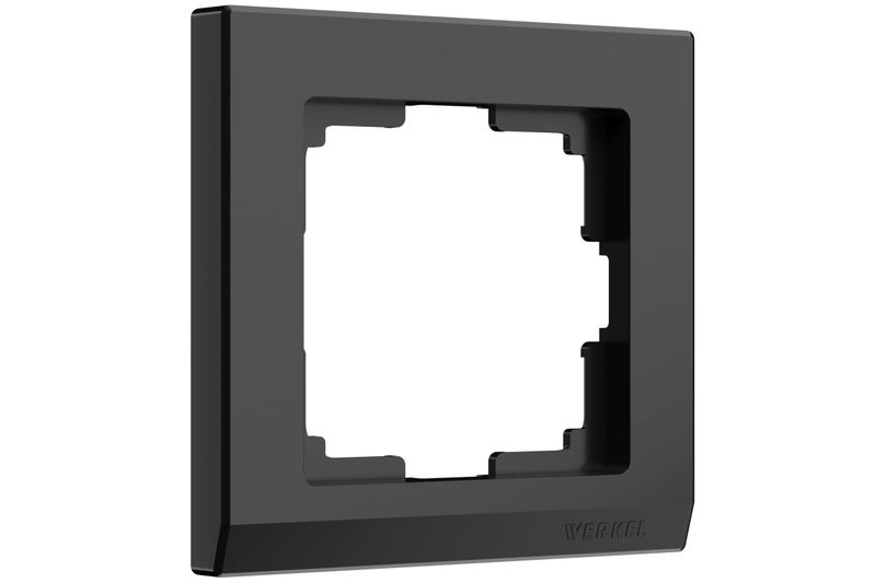 Рамка СУ 1м WERKEL черный WL04-Frame-01-black