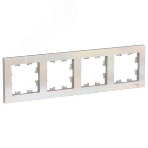 Рамка 4 поста ATLASDESIGN ун. жемч ATN000404