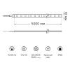 Лента св. LEDX60 5м 4,8w 12в IP66 красный