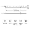 Лента св. LEDX60 5м4,8w 12в IP20 зеленый