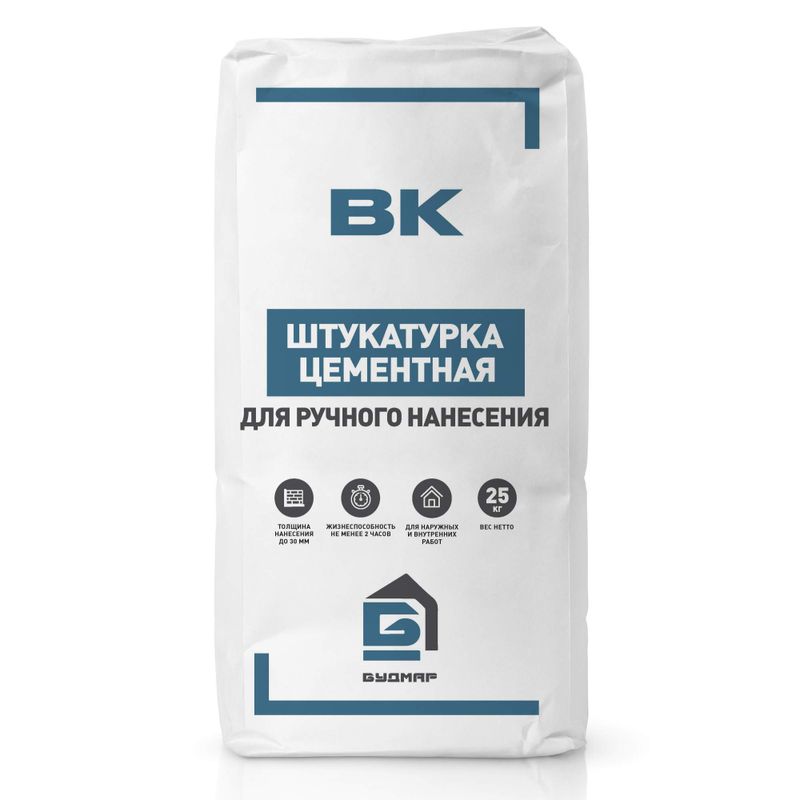 Штукатурка цементная ЛИДЕРСТРОЙ 25кг (аналог Волма Акваслой)