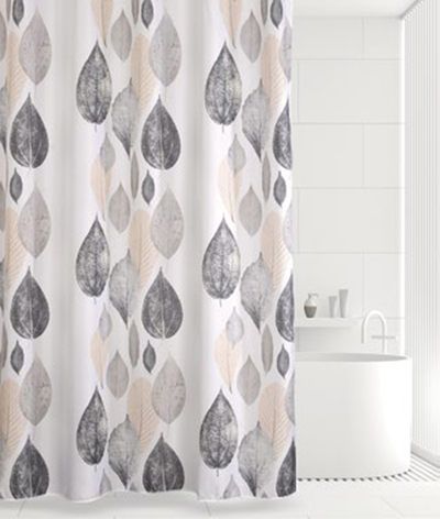 Штора д/ванны BATH 180*180 Leaf Story беж/сер21261
