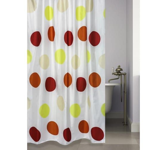 Штора д/ванны BATH 180*180 Fancy ots multi 21286
