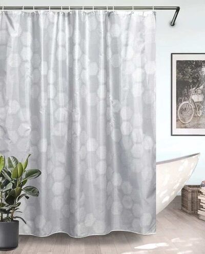 Штора д/ванны BATH 180х180 Fantasy Hive (grey) (21306)