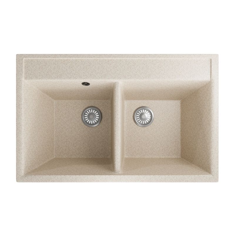Мойка ZX-GM10 510*780*200мм песочная 2 ЧАШИ