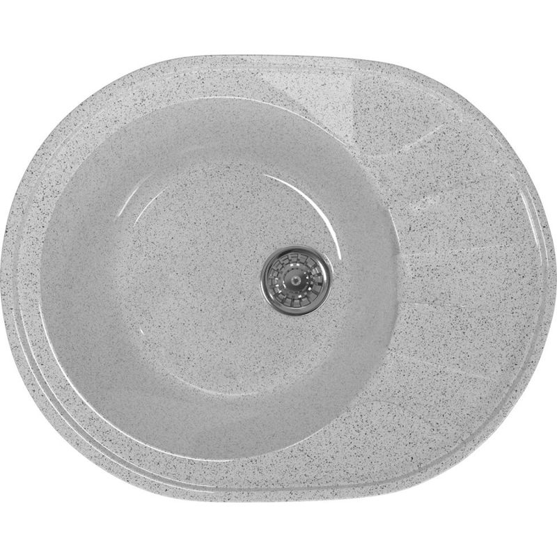 Мойка SANTREK ROUND SA-R580L 580*450мм (серый-310) +сифон