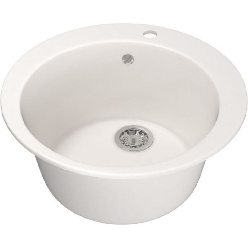 Мойка MIXLINE ML-GM13 D=495мм круглая, белая