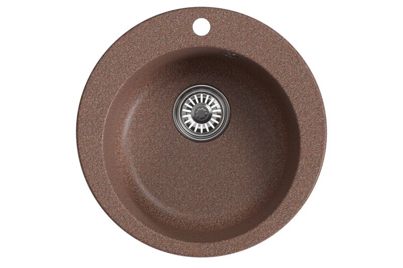Мойка MIXLINE ML-GM13 D=495мм круглая терракот