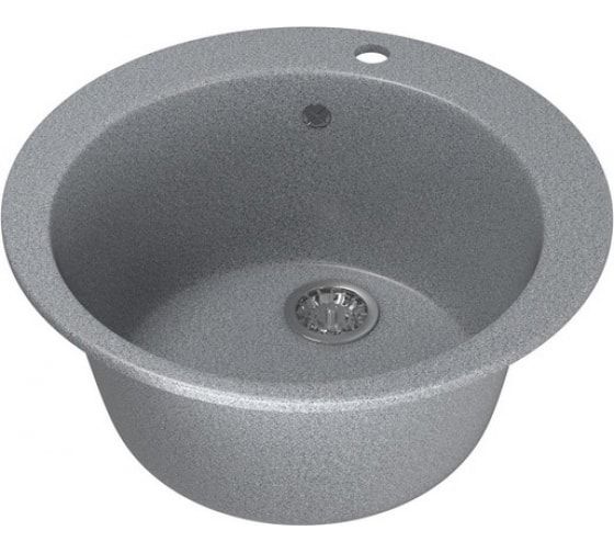 Мойка MIXLINE ML-GM13 D=495мм круглая, темно-серая