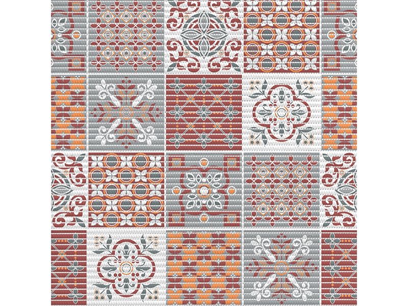Коврик д/ванн 65см*15м ПРЕОБРАЖЕНИЕ 225PT-burgundy-grey