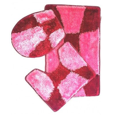 Коврик д/ванны ZALEL LUX CARPET 50*80 3пр розовый