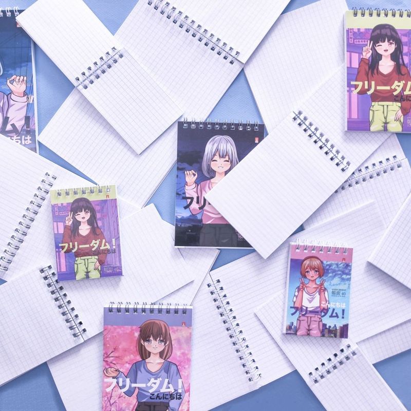 Блокнот А5, 40л на гребне Anime Freedoom