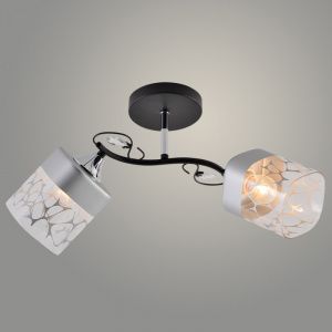 Люстра XA1517B/2 BK+CR черный/хром 2х60W E27 d490 h250, HN23