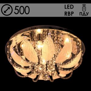 Люстра 55818/500 CR хром 5х40W E14 LED-RBP ПДУ d500 h250