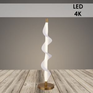 Лампа настол. K38707/1T A BRASS+WT латунь/белый 14W LED 4000K h640