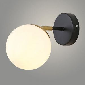 Бра 74542/1W BR+BK латунь/черный 1x40W E14 h160
