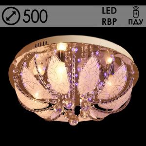 Люстра 55787/500 CR хром 5х40W E14 LED-RBP ПДУ d500 h250