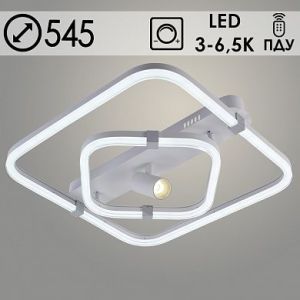 Люстра DK06301/2+1 WH+CR белый/хром 104W+5W LED 3000-6500K HN23
