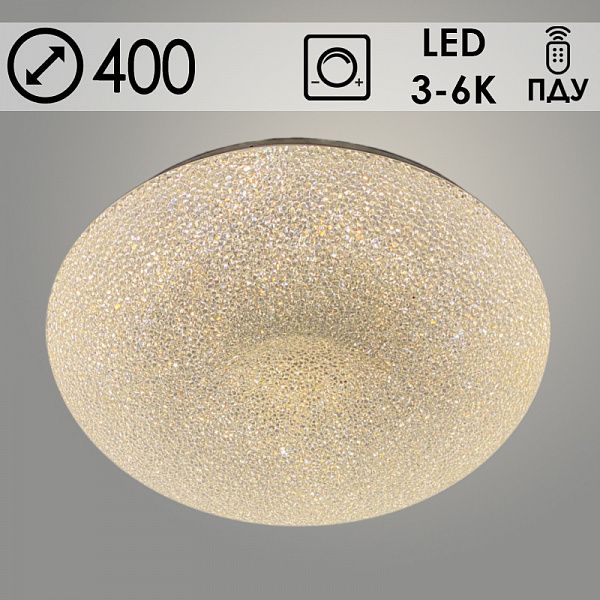 Светильник 23365/400 CL WT белый 48W LED 3000К-6000К d400 ПДУ(ИК) диммер, 24