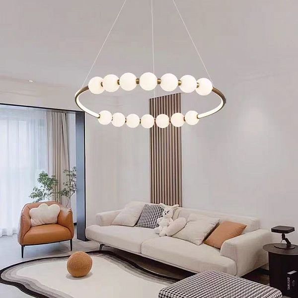 Люстра P930-800 AB бронза 75W LED 4000K d800 h100, ZOK24
