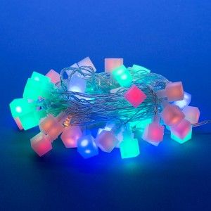 Гирлянда-нить UDL-S0700-050/DТA "Кубики" 50LED разноцв 7м,8реж IP20
