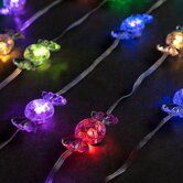 Гирлянда "Нить" 10м "Конфетки",IP20,прозрач нить,66LED, RGB