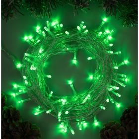 Гирлянда Нить 10м прозрач нить зеленое св 100LED