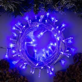 Гирлянда Нить 10м прозрач нить синее св 100LED